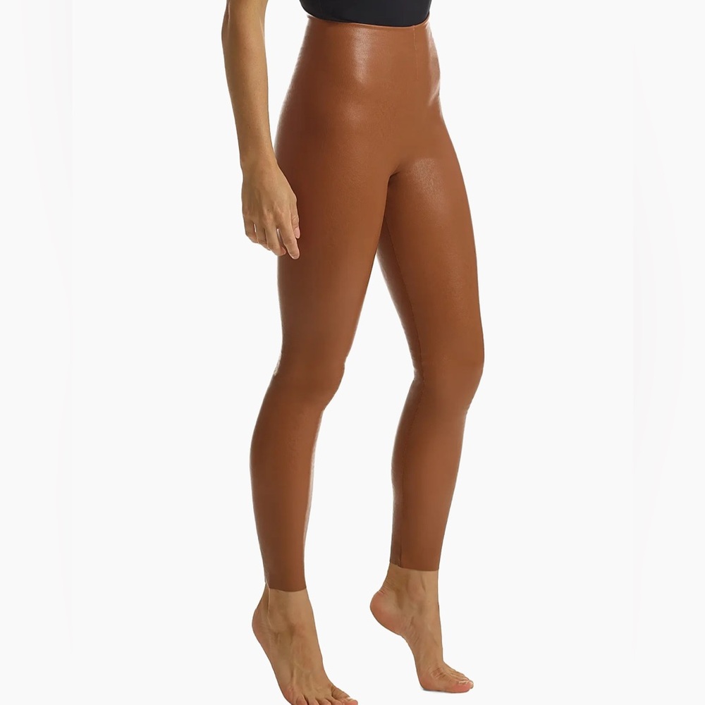 Commando Tan Faux Leather Leggings